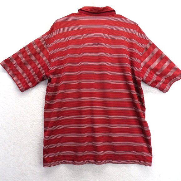 Nike Golf Polo Shirt Mens XL Striped Performance Stretch Swoosh - Picture 4 of 11